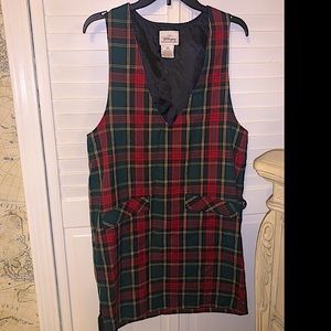 Vintage Plaid Worthington School girl dress Sz 10p